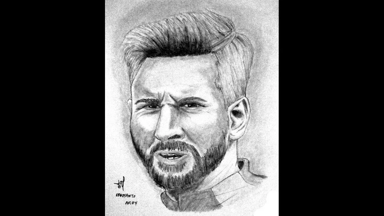 Drawing Sketches Lionel Messi Step by Step | Drawing TV ID