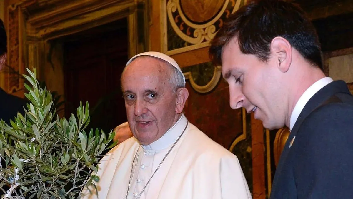 Message touchant Lionel Messi après avoir perdu le pape François