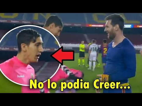 LIONEL MESSI PIDE LA CAMISETA a EDGAR BADIA CAMBIARON