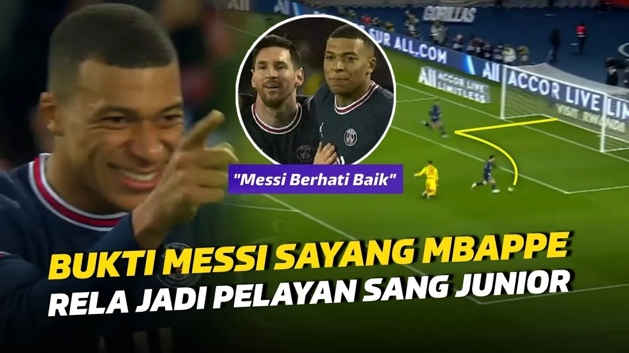 SEMAKIN DISAYANG  Begini Reaksi Mbappe Saat Dibantu Leo