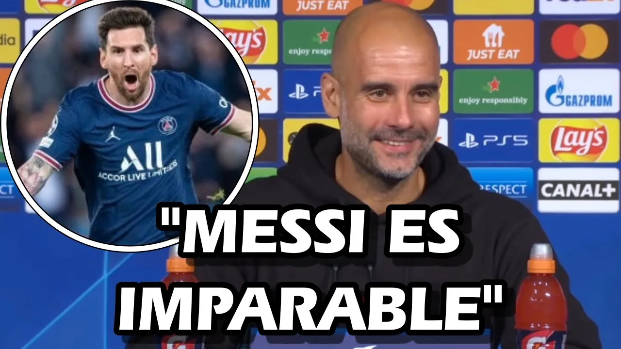 PEP GUARDIOLA HABLA SOBRE LEO MESSI TRAS DERROTA ANTE EL PSG