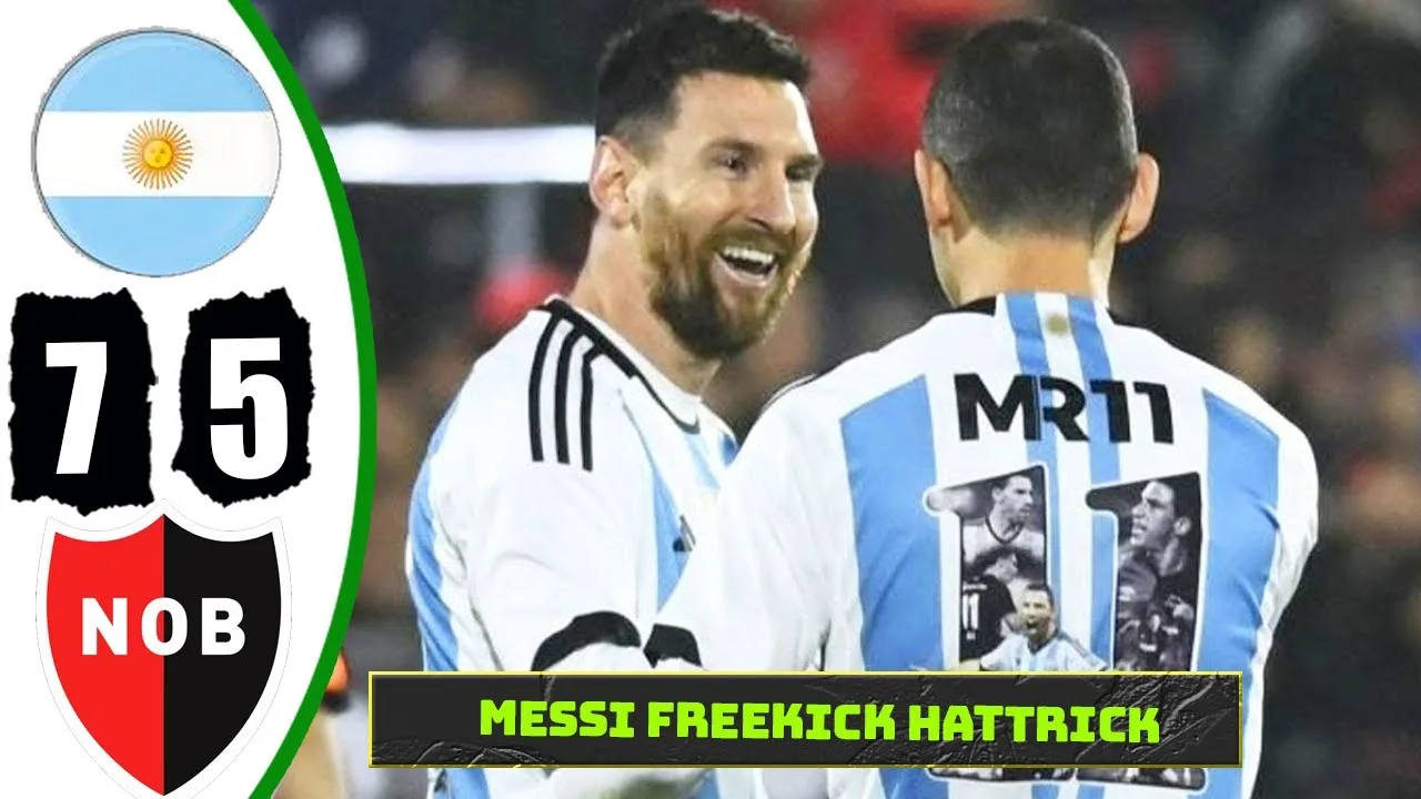 Messi Freekick Hattrick  Newell’s Old Boys vs Argentina 7-5