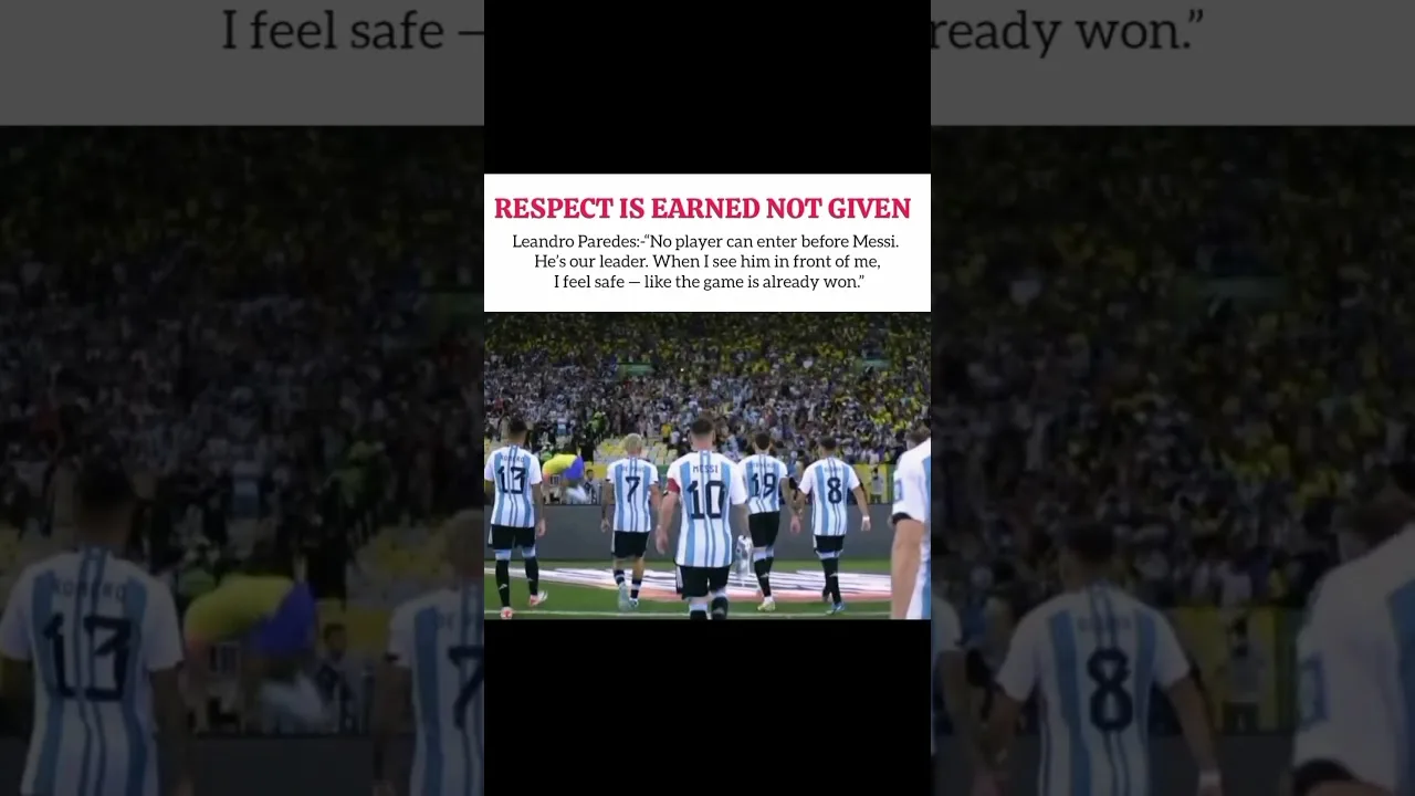 Respect is Earned Not Given🐐🥶☠️#football#barcelona#leomessi#messi#shorts#argentina#mls#ucl#psg#yamal
