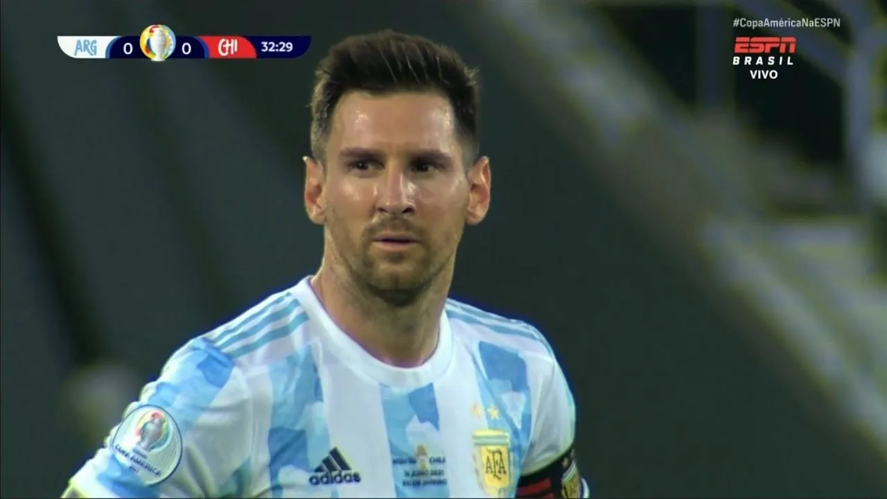 Lionel Messi vs Chile HD 1080i (14/06/2021)