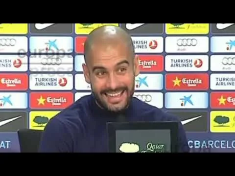 PEP GUARDIOLA  EXPLICA  A LEO  MESSI