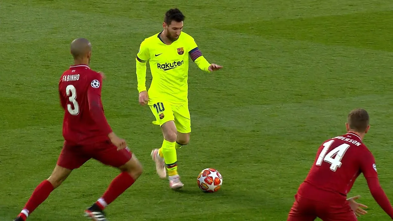 Lionel Messi vs Liverpool (Away) UCL 2018/19 – English