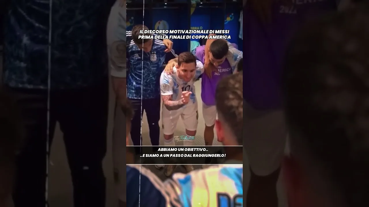 Il DISCORSO da vero LEADER di LEO MESSI! #calcio #shorts