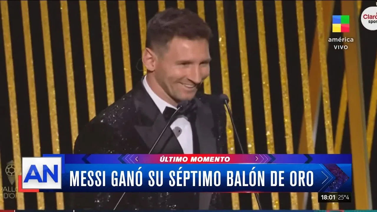 Lionel Messi ganó su séptimo balón de oro: "Este