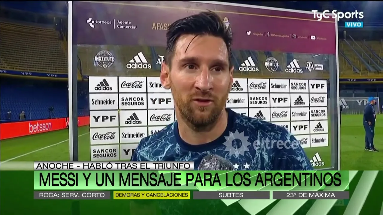 Lionel Messi le habló a todos los argentinos y dejó un