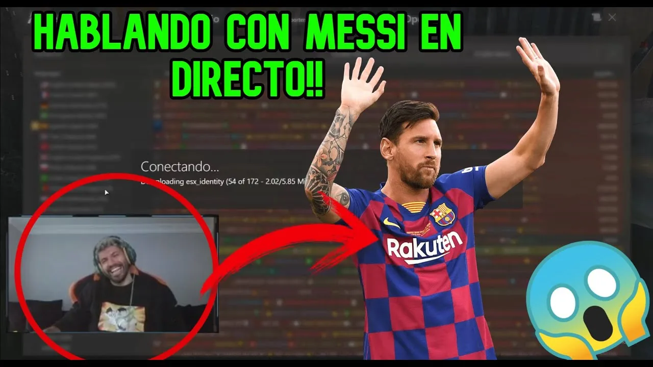 KUN AGUERO HABLANDO CON LEO MESSI EN DIRECTO *SE ACUERDA DE