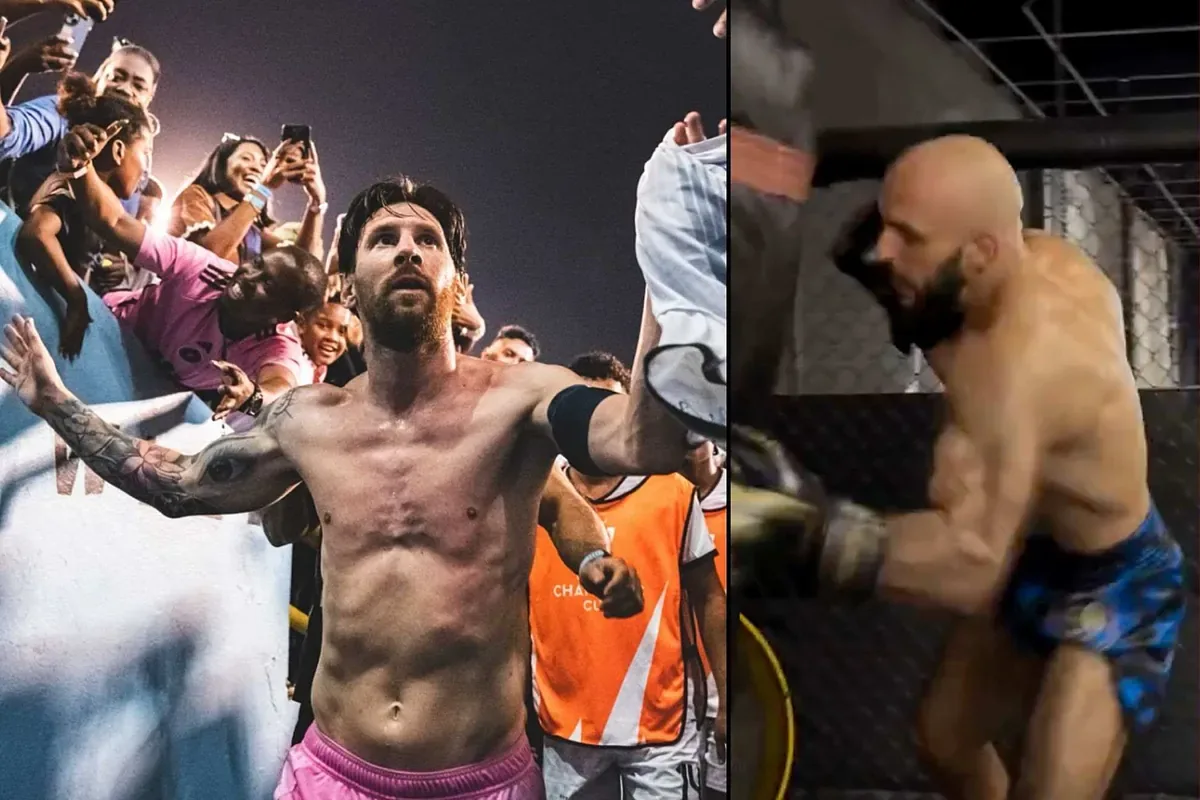 Le garde du corps de Lionel Messi montre que sa colère détruisant un sac de coup de poing et menace Logan Paul