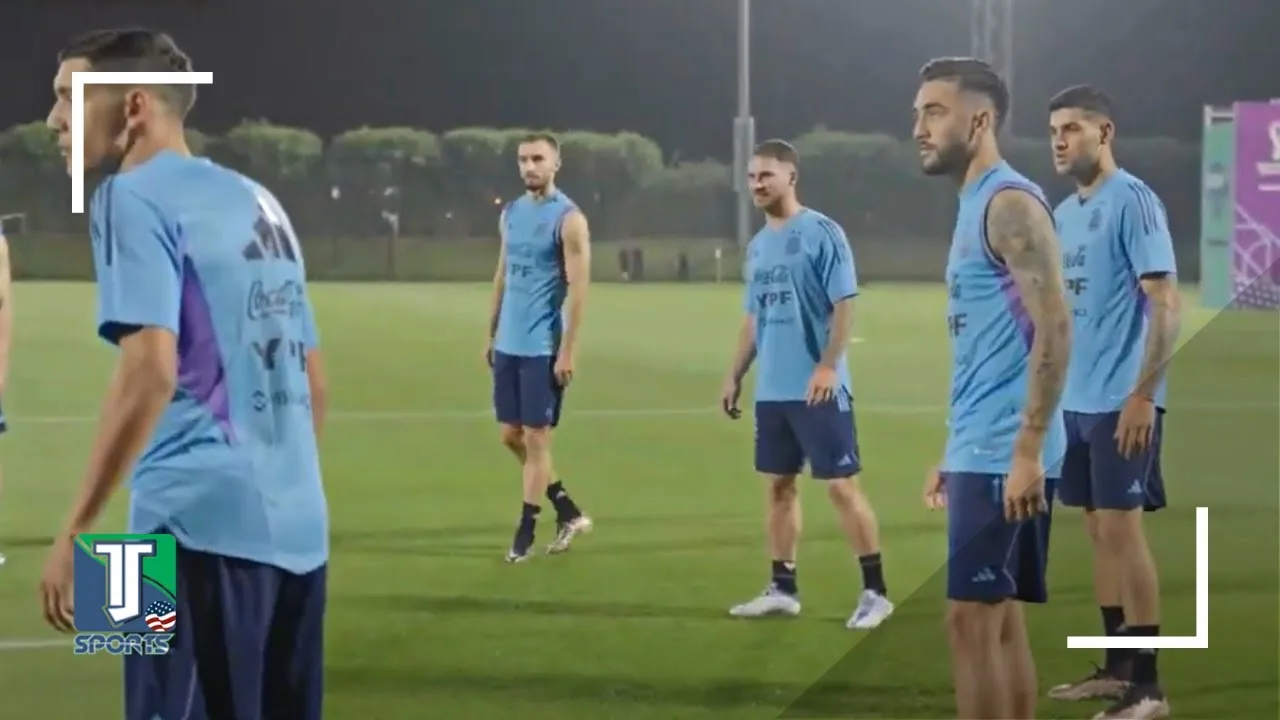 WATCH: Lionel Messi & Argentina TRAIN for the FIRST TIME in