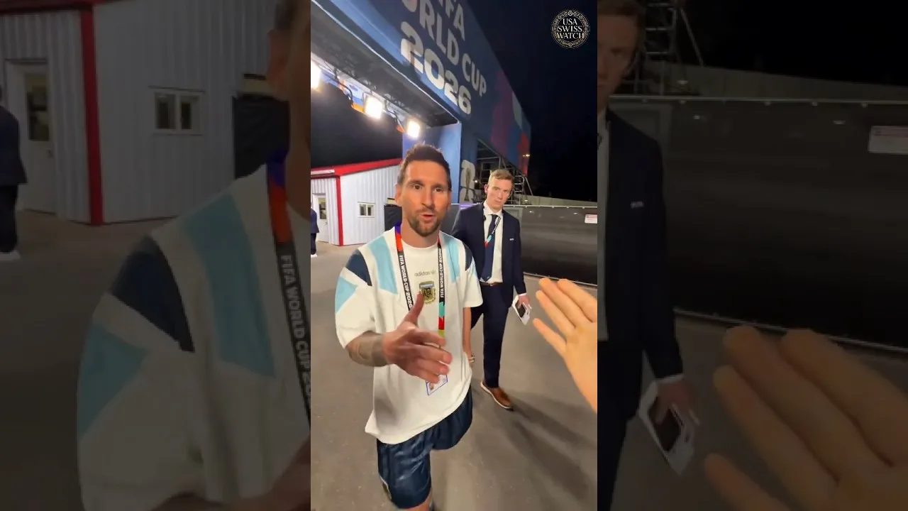 Lionel Messi présente sa nouvelle Rolex Day-Date à 62,5 000 $ avant le match contre l’Argentine 😱 #messi #shorts