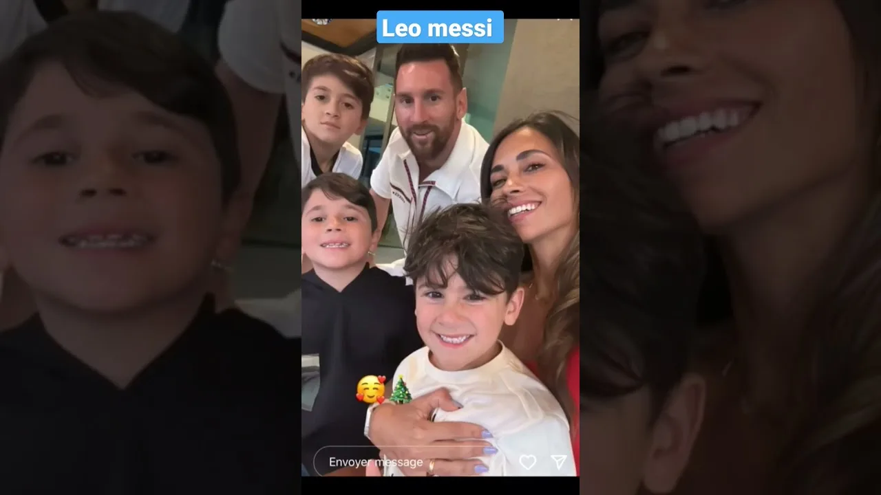 Lionel Messi and Antonella Roccuzzo with family #Messi