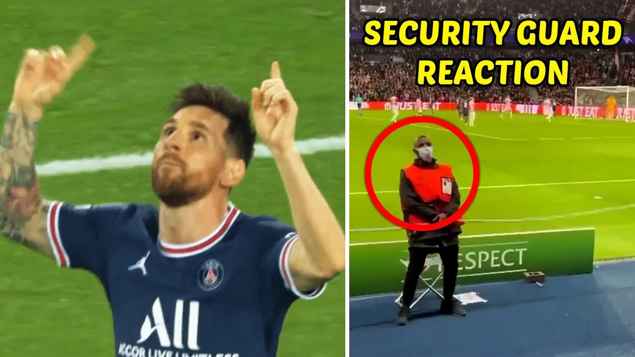 Lionel Messi Panenka GOAL in PSG vs RB Leipzig (Fans