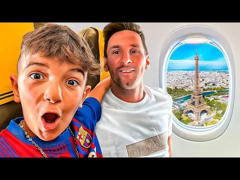 SORPRENDO al NIÑO MESSI con su ÍDOLO Y APARECIÓ por