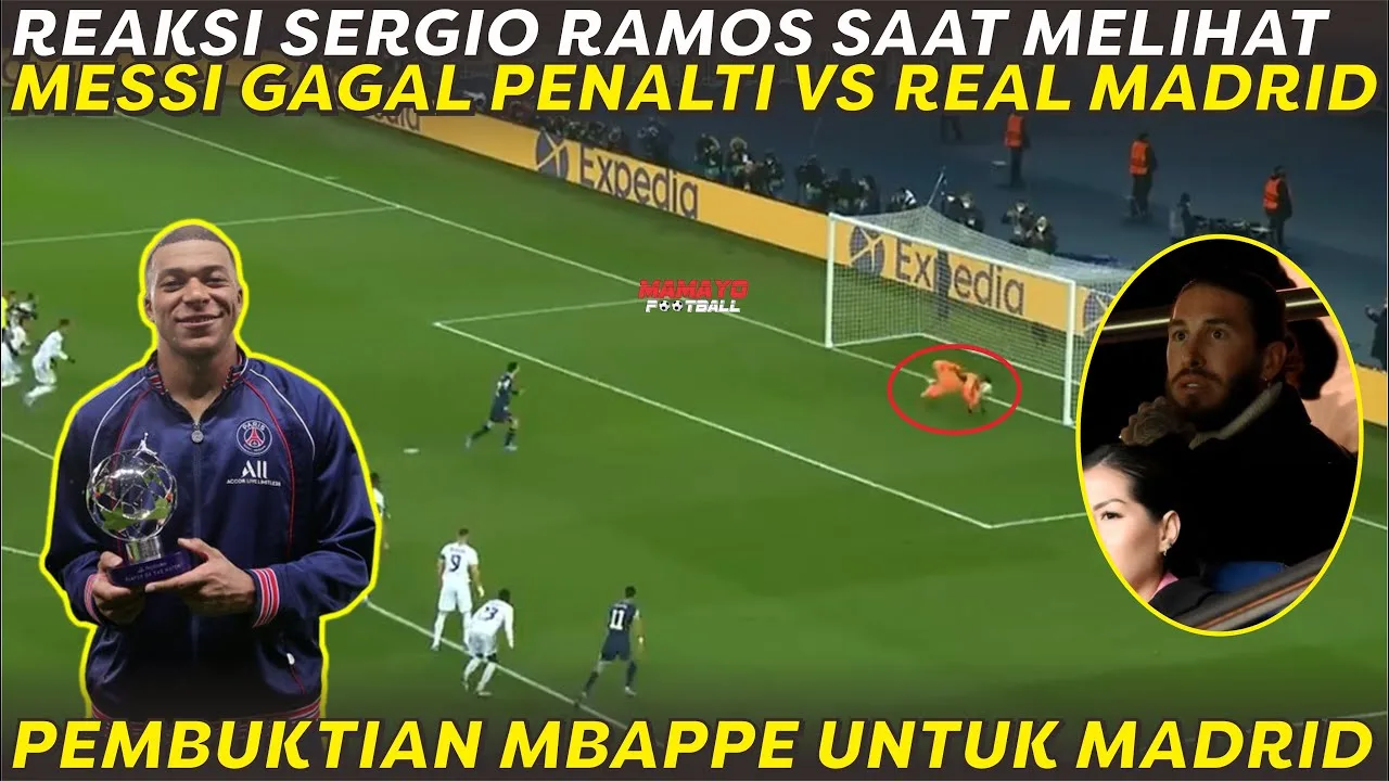 REAKSI SERGIO RAMOS SAAT MELIHAT LIONEL MESSI GAGAL PENALTY