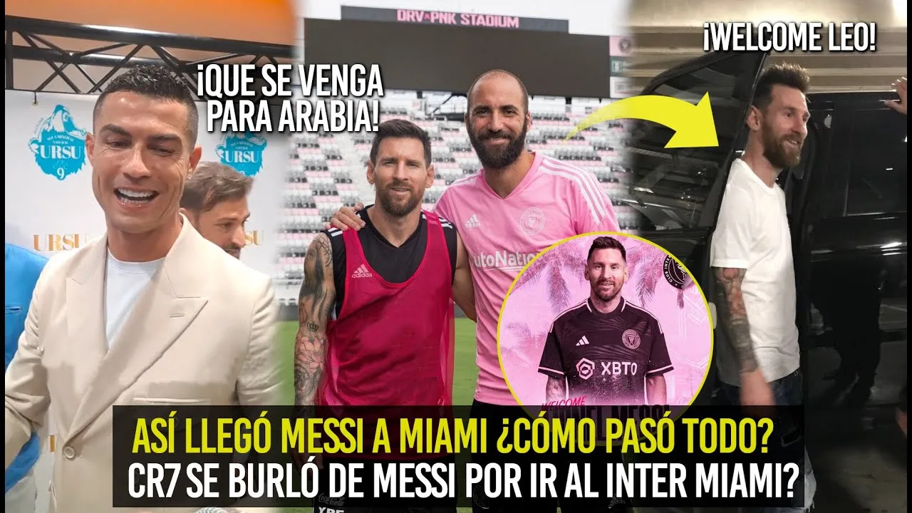 MIRA LA REACCIÓN DE CR7 AL VER A MESSI FICHAR POR INTER
