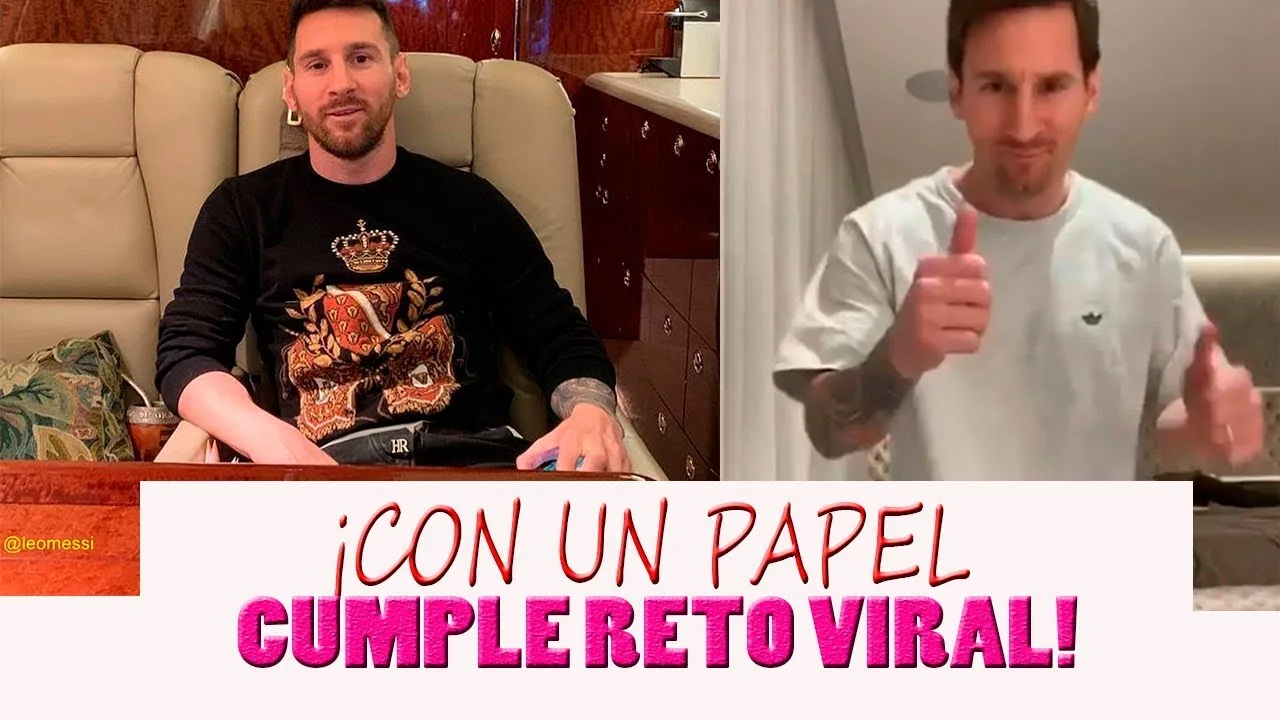 Leo Messi disfruta su cuarentena con un papel higiénico