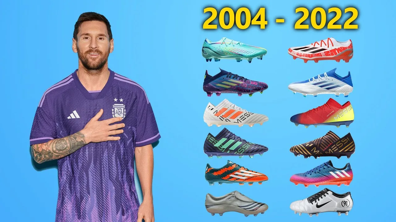 Lionel Messi – The Evolution of Football Boots 2003-2022