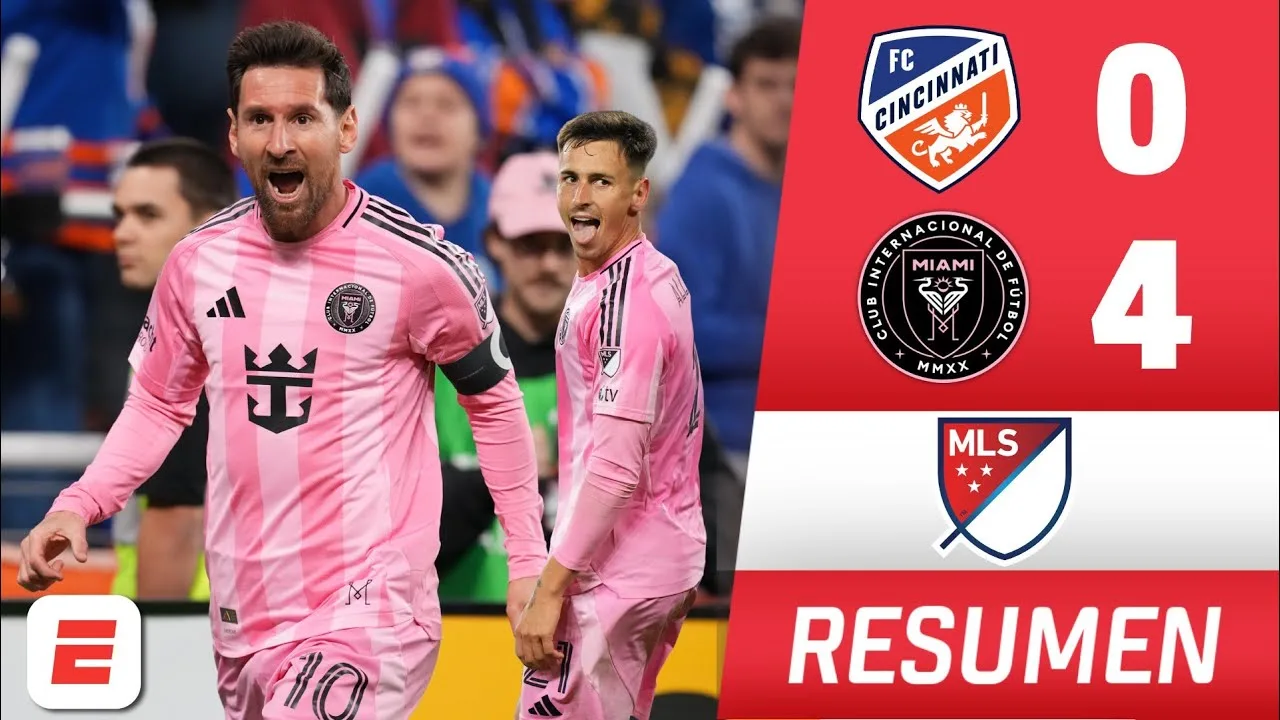 RÉCITAL MESSI. GRAND OBJECTIF et HAT TRICK de passes décisives dans INTER MIAMI vs Cincinnati GOLEADA | MLS