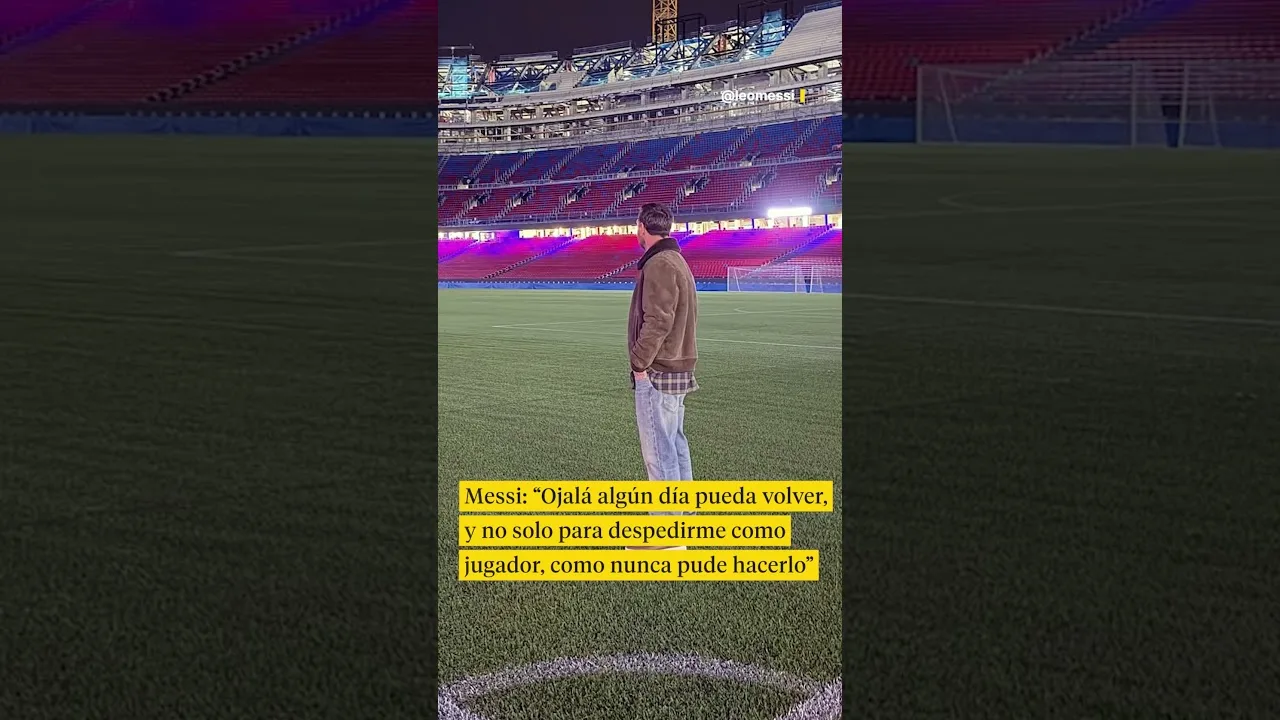 Messi revient au Camp Nou par surprise et annonce son envie de revenir au Barça