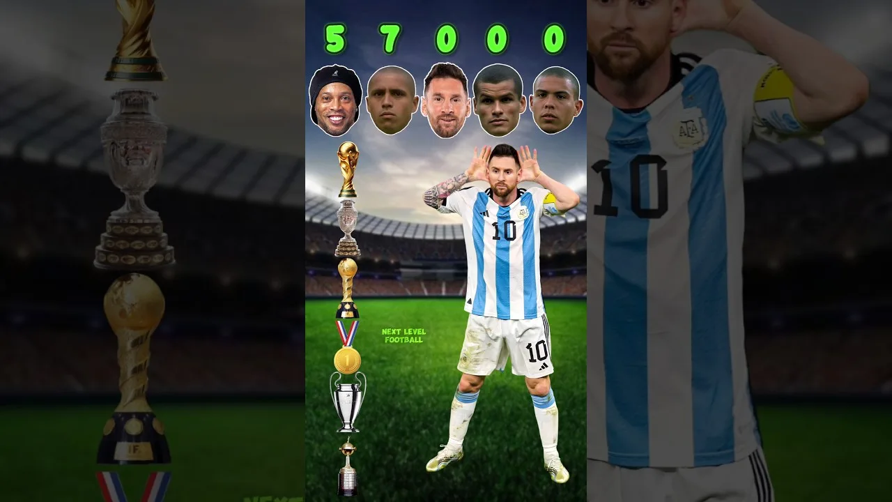 Ronaldinho, Roberto Carlos, Leo Messi, Rivaldo, Ronaldo 🤯🔥 #youtubeshorts #youtube #football