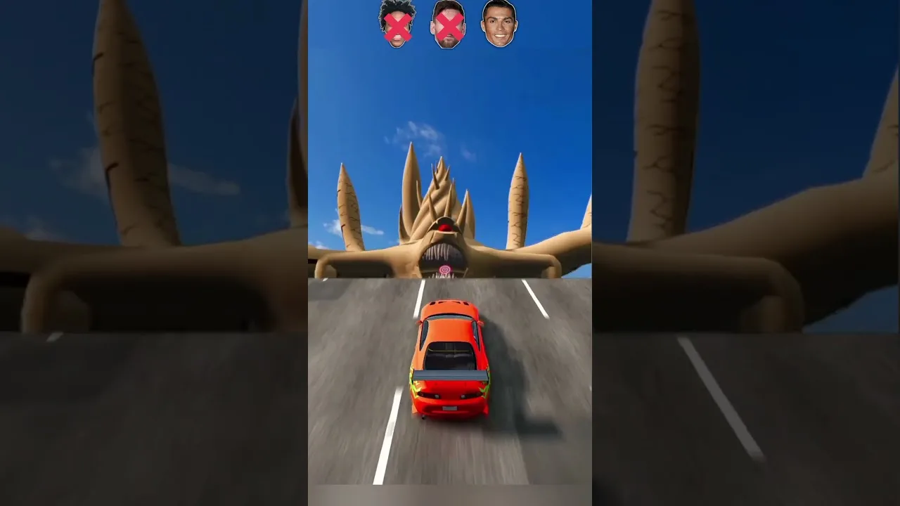 Lionel Messi Vs Ishowspeed Vs Ronaldo 🚗❌✅✅✅✅ 🏆 #vs #challenge #toyota #supra #automobile #shorts