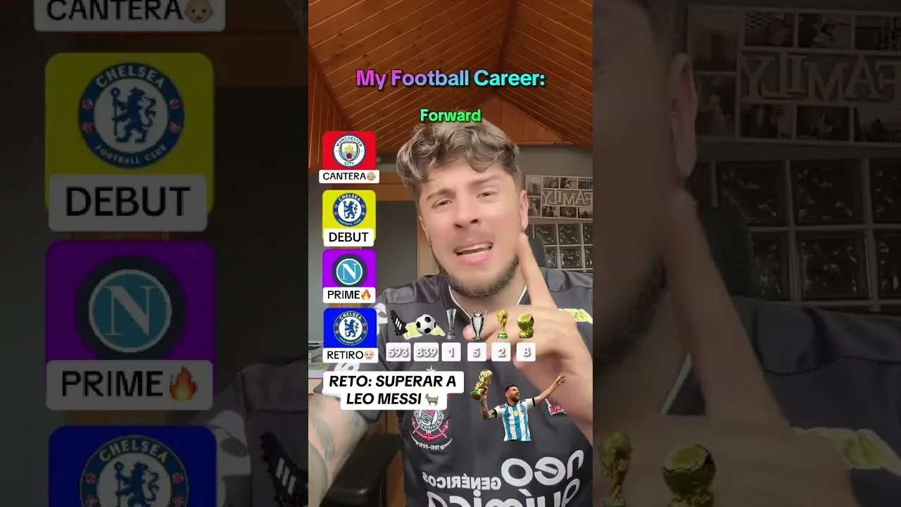 SUPERARÉ LA CARRERA DE LEO MESSI?🤯🤯🤯 #reto #superar #carrera #leomessi