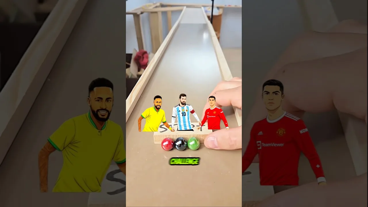 ⚽🔥Cristiano Ronaldo contre Lionel Messi contre Neymar Jr. – Fan Power Uitmeat ! 😱👑!! #shorts