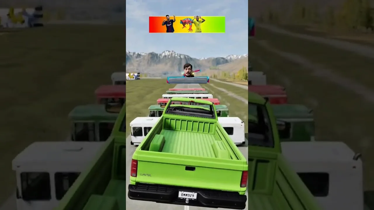 Mbappe❌ Leo messi❌ sipiderman❌ Neymar jr❌ Cr Ronaldo✅ #automobile #beamng #beamngshortsmods #car🇺🇲🇺🇲