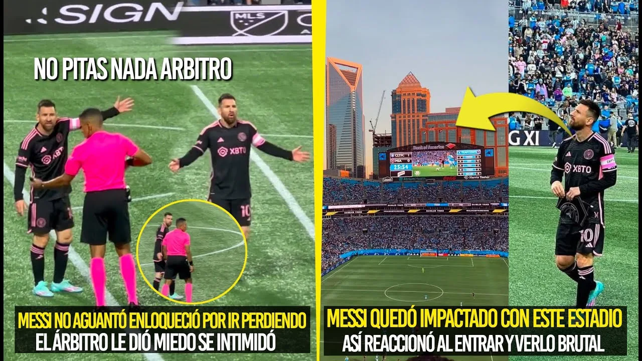 MESSI HACE LLORAR AL ÁRBITRO AL REGAÑARLO ¿QUÉ PASÓ? | LEO