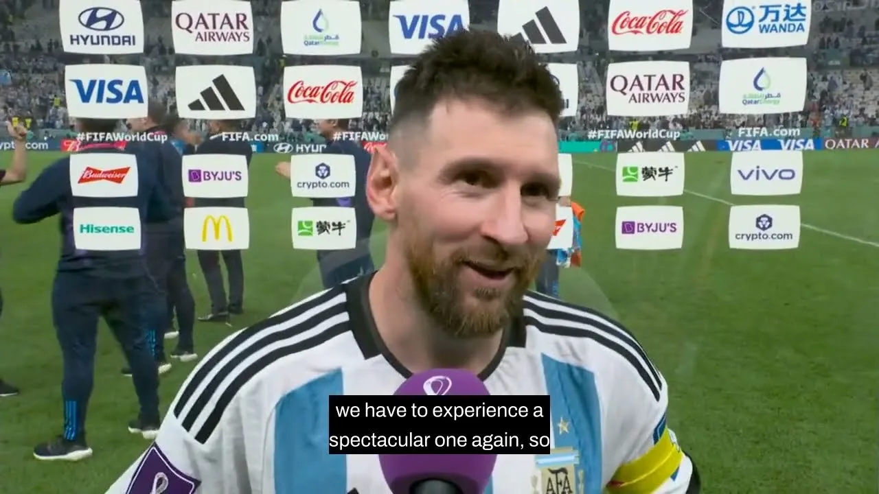 Argentina 3 – 0 Croatia | Lionel Messi post-match interview