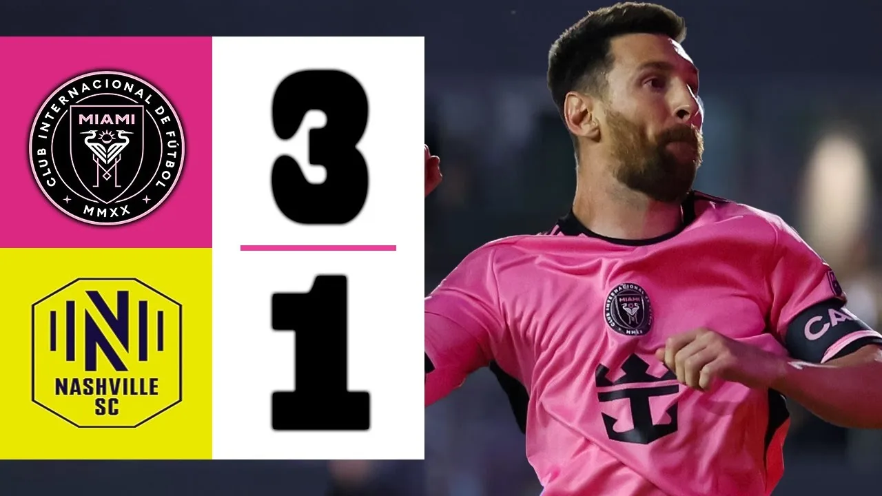 LIONEL MESSI CHOQUE LES USA AVEC SA MAGIE | Inter Miami contre Nashville 3-1 | Faits saillants et objectifs 2024