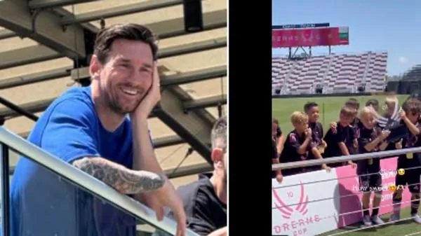 Lionel Messi rayonne avec des fils de regard de fierté gagner des trophées pour Inter Miami