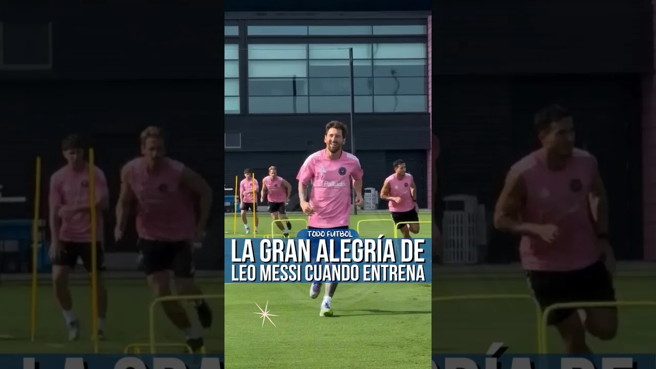 La grande joie de Leo Messi lors de l’entraînement 😍 #leomessi #messi #intermiami #futbol #miamimi