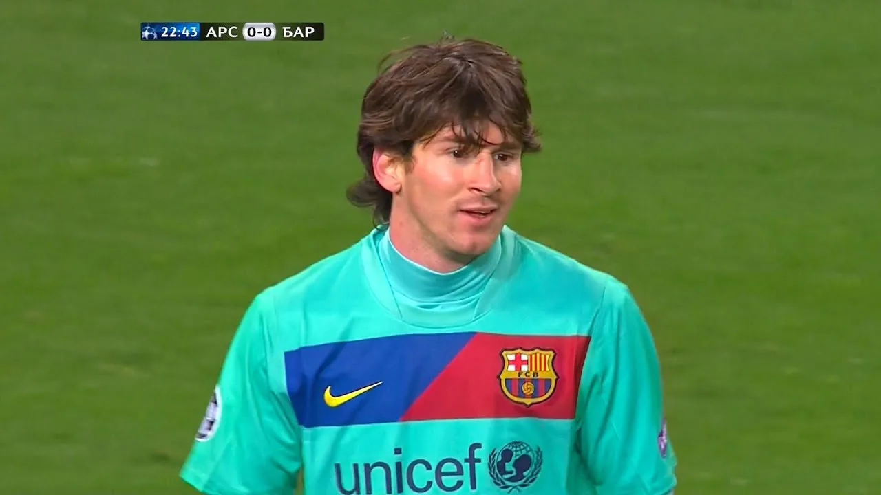 Lionel Messi vs Arsenal (UCL) (Away) 2010-11 English