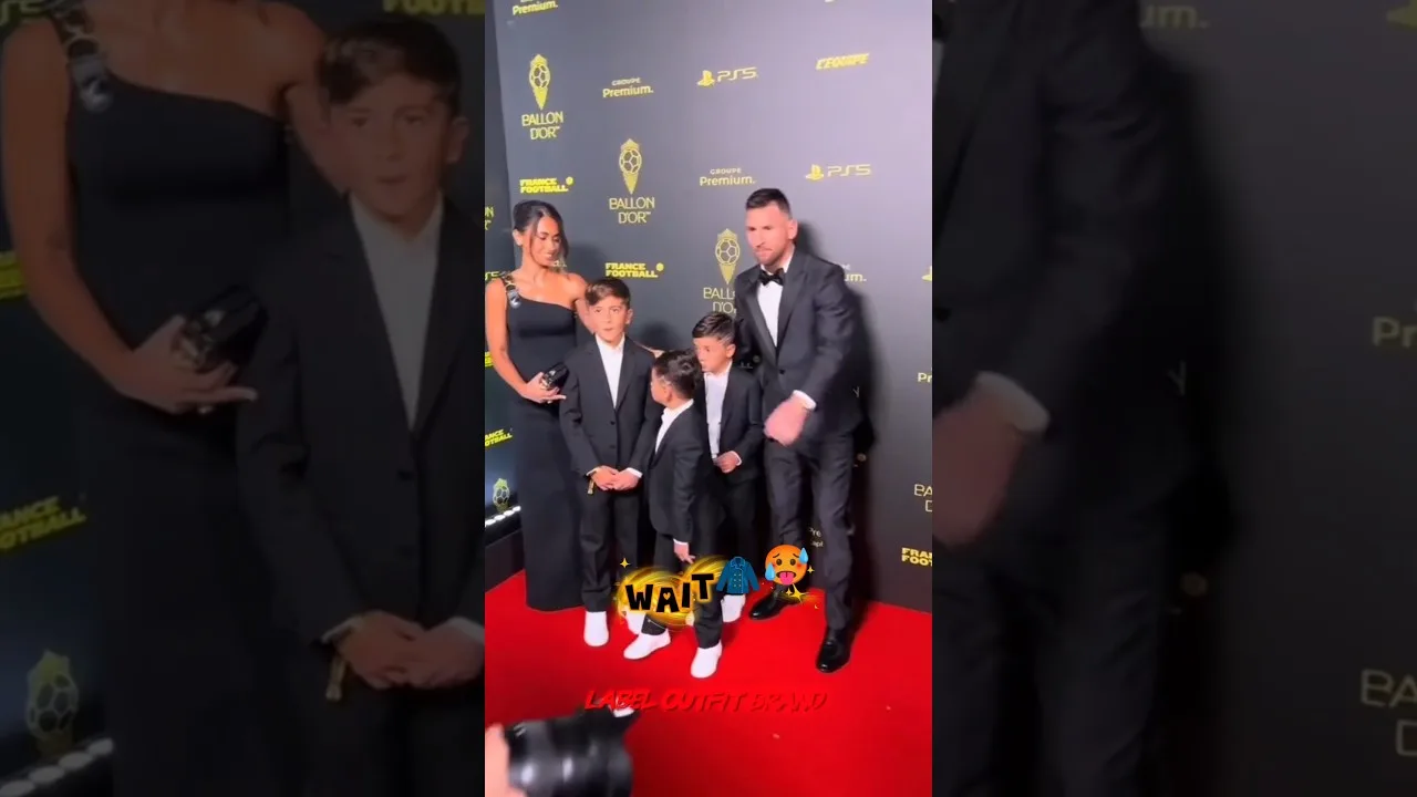 Prix ​​​​du costume de tapis rouge de Lionel MESSI 😱🤑 Repéré en famille 🥰 #outfitprice #shortsfeed #messi