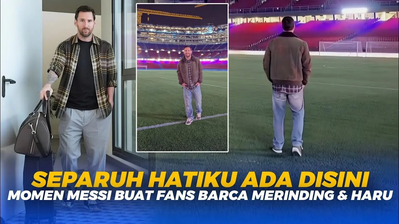 « C’EST CELUI QUI EST VENU SEUL, A MÊME CRIÉ » Le moment où Leo Messi a secrètement visité le stade Camp Nou de Barcelone