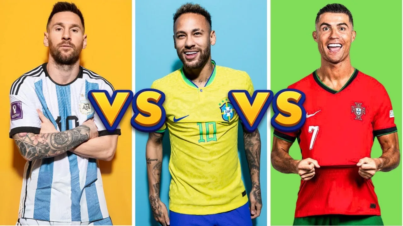 Comparaison : Lionel Messi contre Neymar Junior contre Cristiano Ronaldo