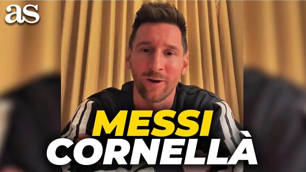 PREMIER MESSAGE de Leo MESSI au staff de CORNELLÀ