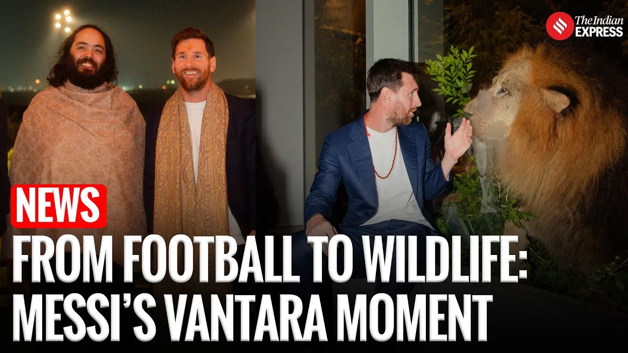 Visite de Lionel Messi à Vantara : joue avec des éléphants sauvés et est témoin des soins à la faune | Anant Ambani