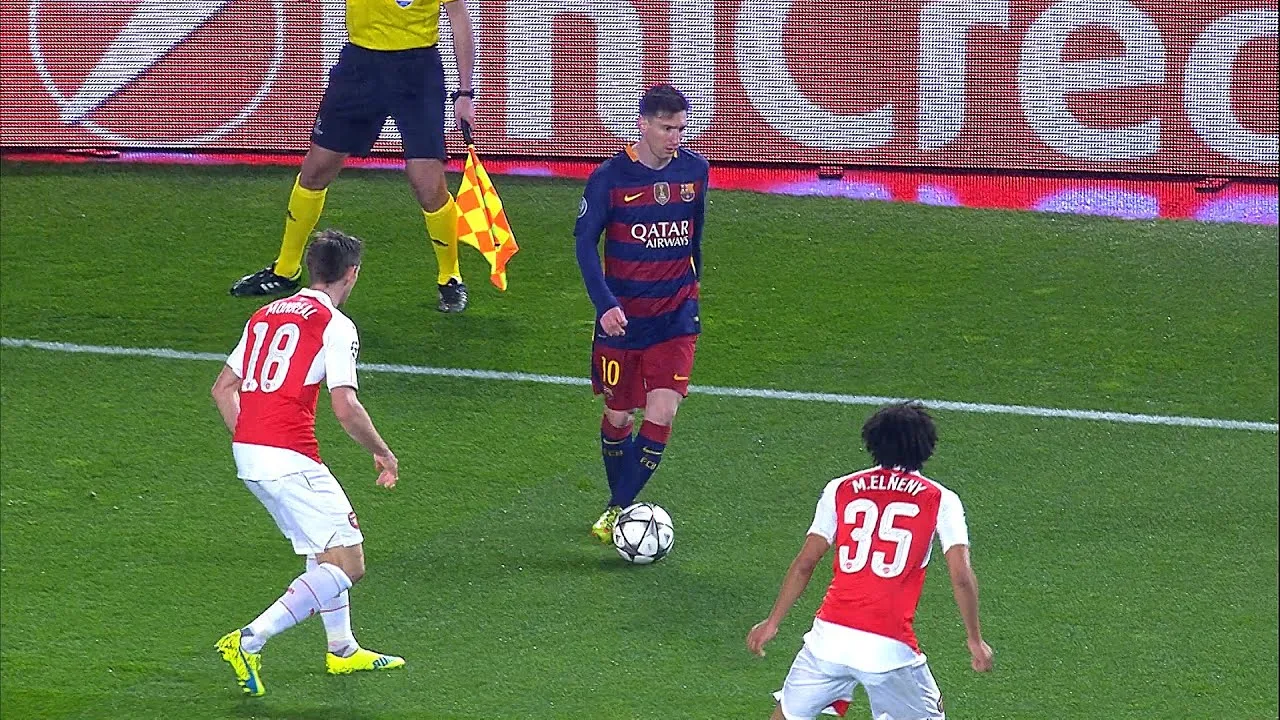 Lionel Messi vs Arsenal (Home) UCL 2015/16 – English