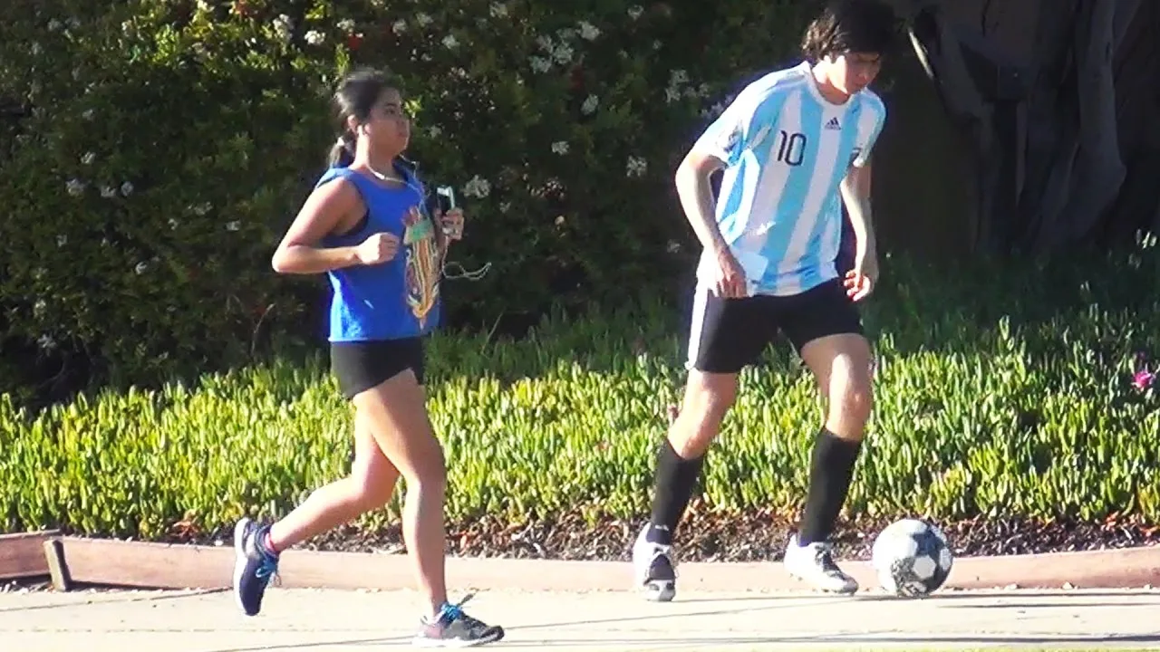 Lionel Messi Picking Up Girls
