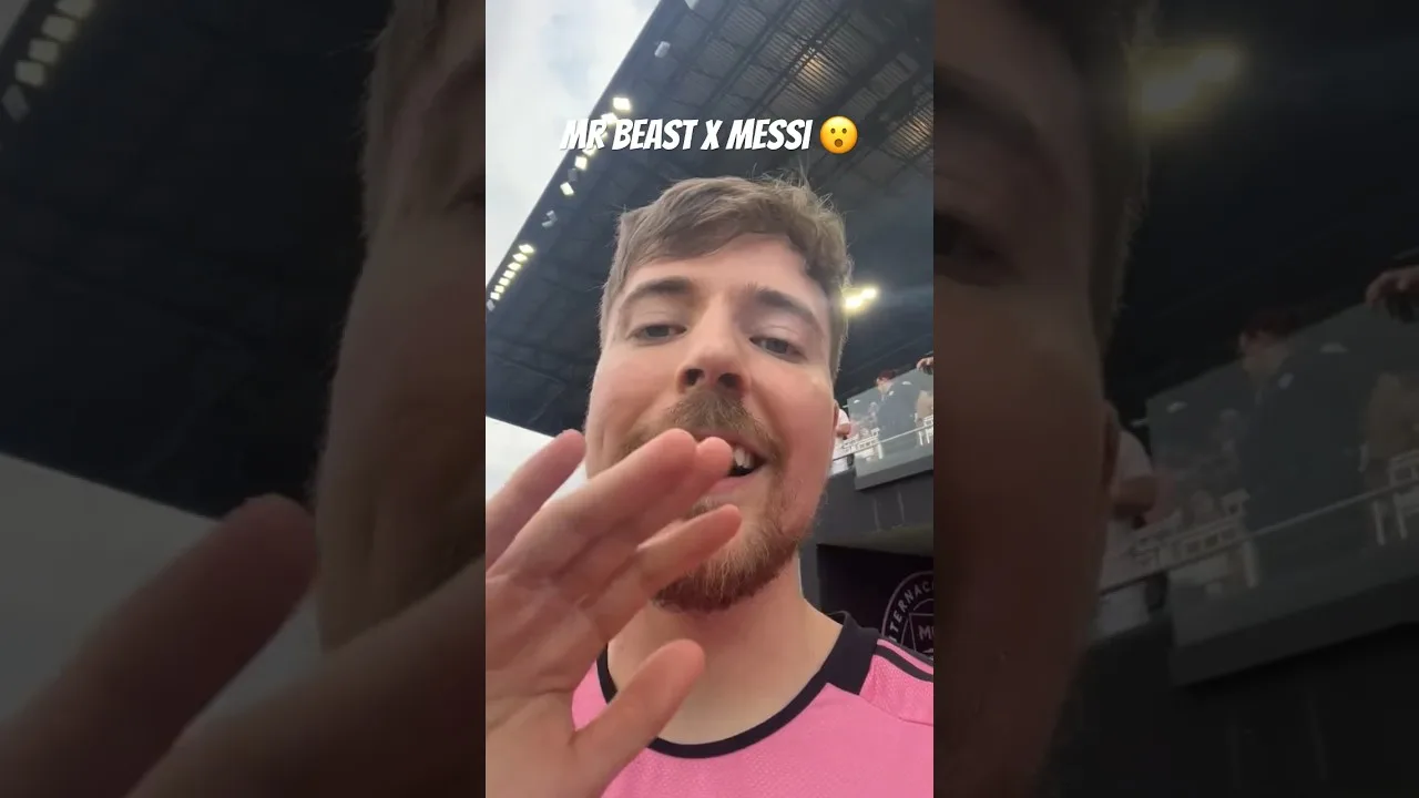 Mr Beast dans la maison pour rencontrer Messi 👀🐐