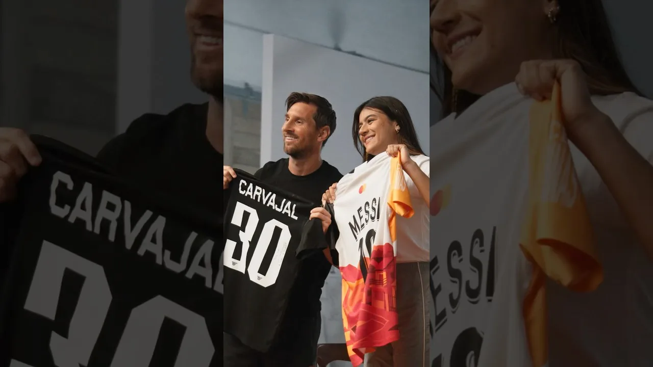 Une incroyable surprise inestimable avec @LeoMessi.