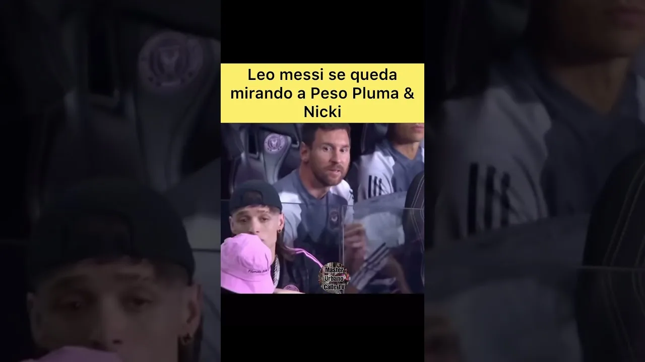 Leo Messi Mira A Peso Pluma Y A Su Novia #parati