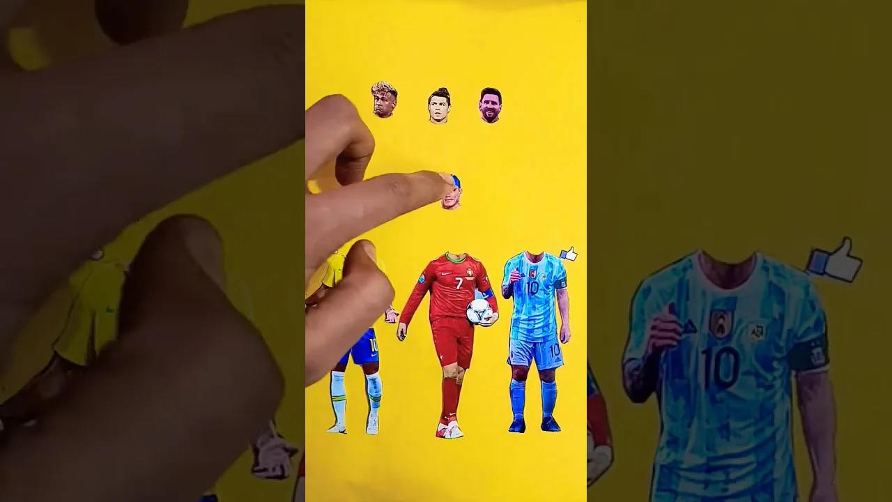 Cristiano ronaldo  lionel Messi  wrong head challenge