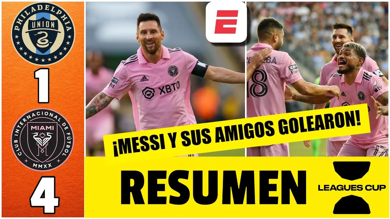 GOL DE MESSI. Inter Miami pasó a la FINAL con goleada 4-1 al