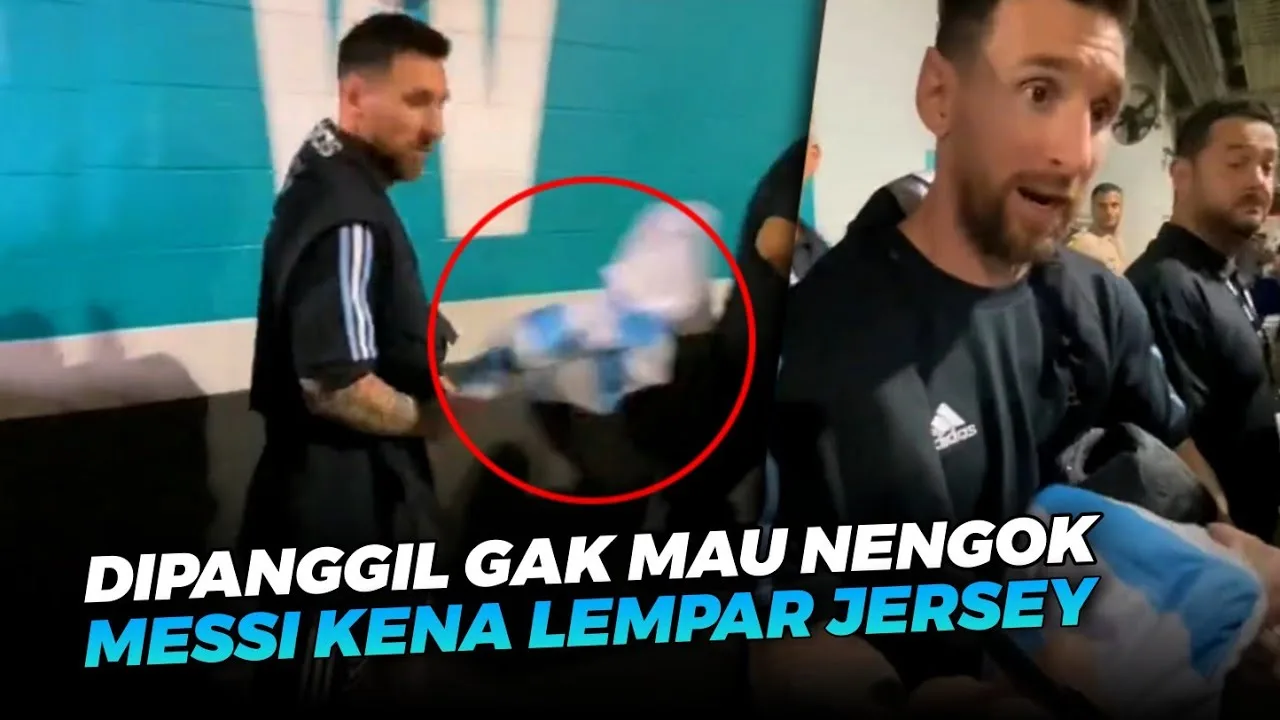 DITIMPUK JERSEY SAMA FANS,Lihat Cara Leo Messi Menghargai